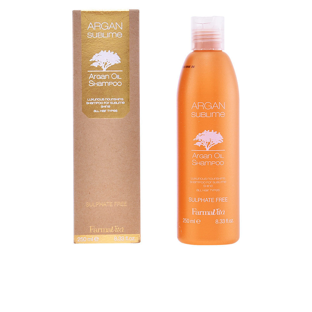 250 ml bottle of argan hydrating shampoo, sulfate-free, Unisex