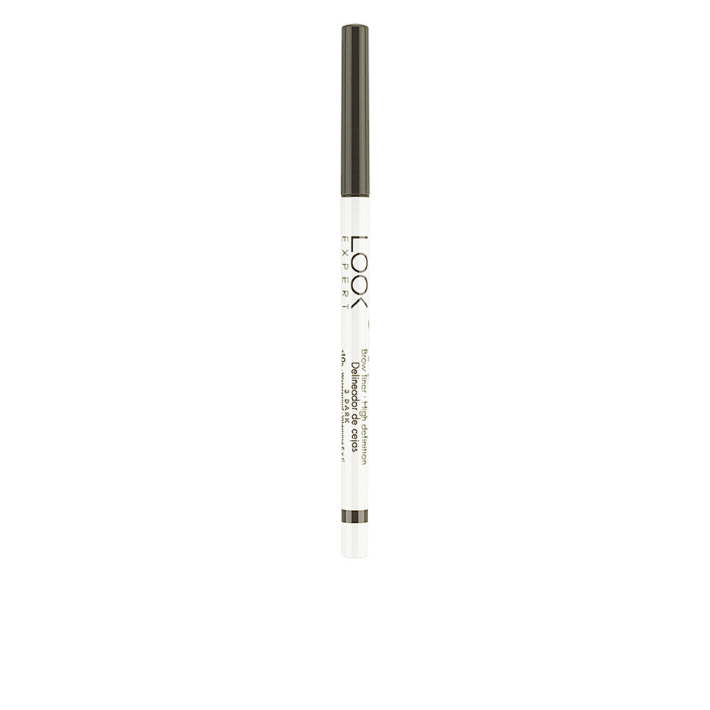 Slim matte brow pencil, dark shade, wax formula, vitamins C and E