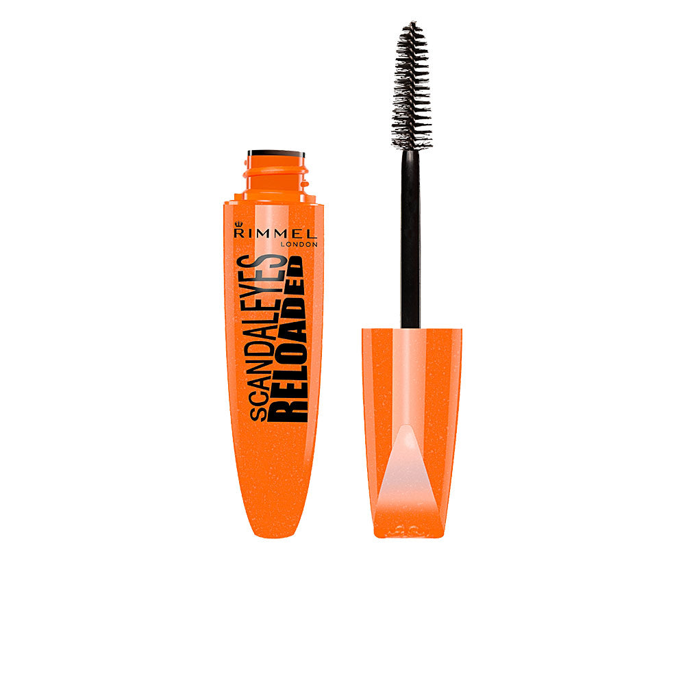 Tube of black volumising mascara with dense compact brush, 12 ml