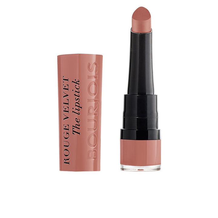 Matte peach lipstick bullet, teardrop shape, 2.4 g, Unisex shade 15 Peach Tatin