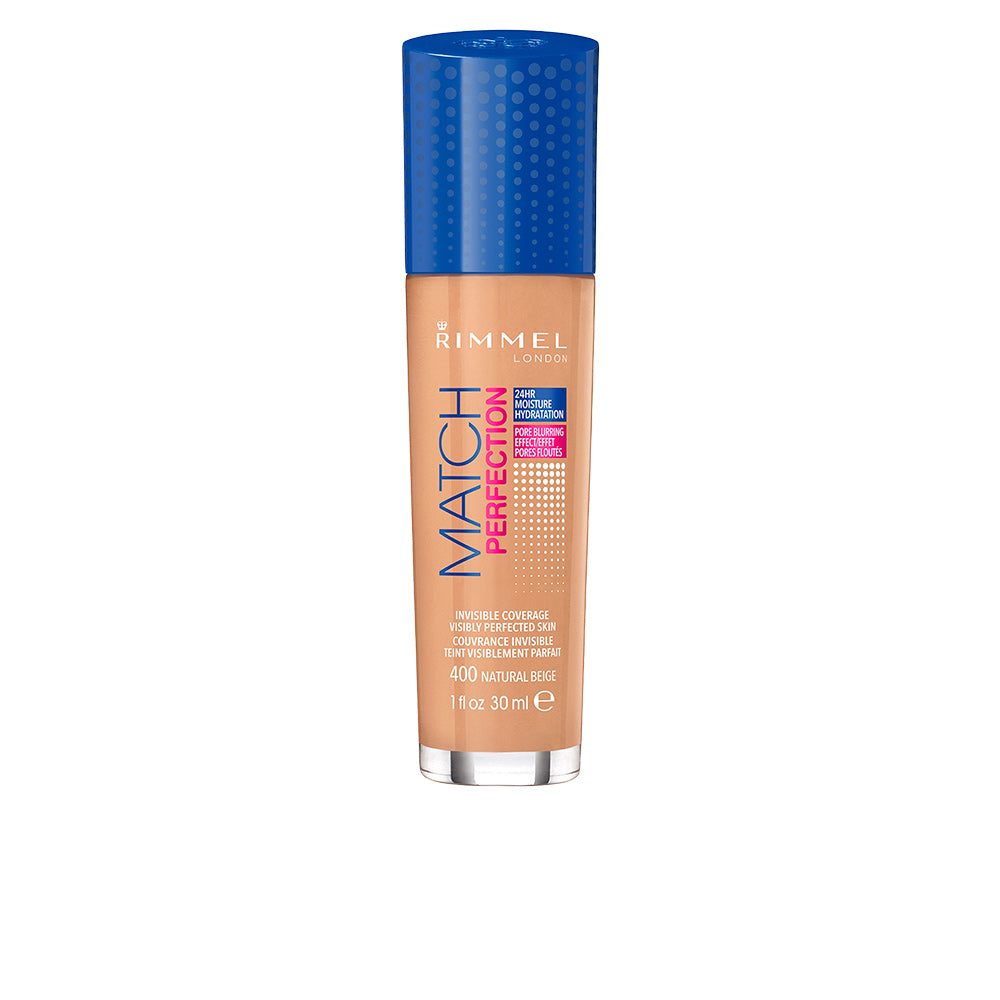 30 ml pump bottle of lightweight fluid foundation, shade 400 Natural Beige