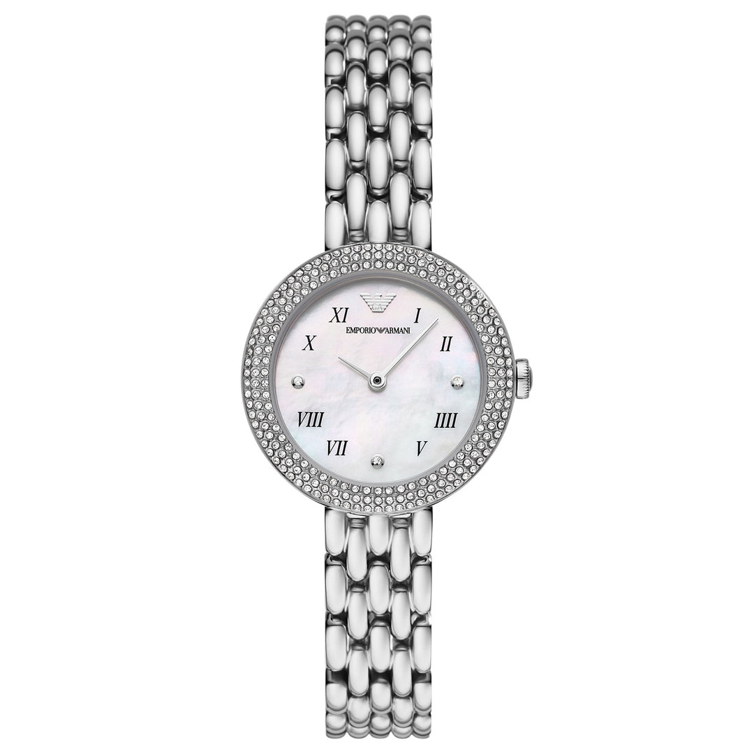 Timeless Silver Elegance with Crystal Accents