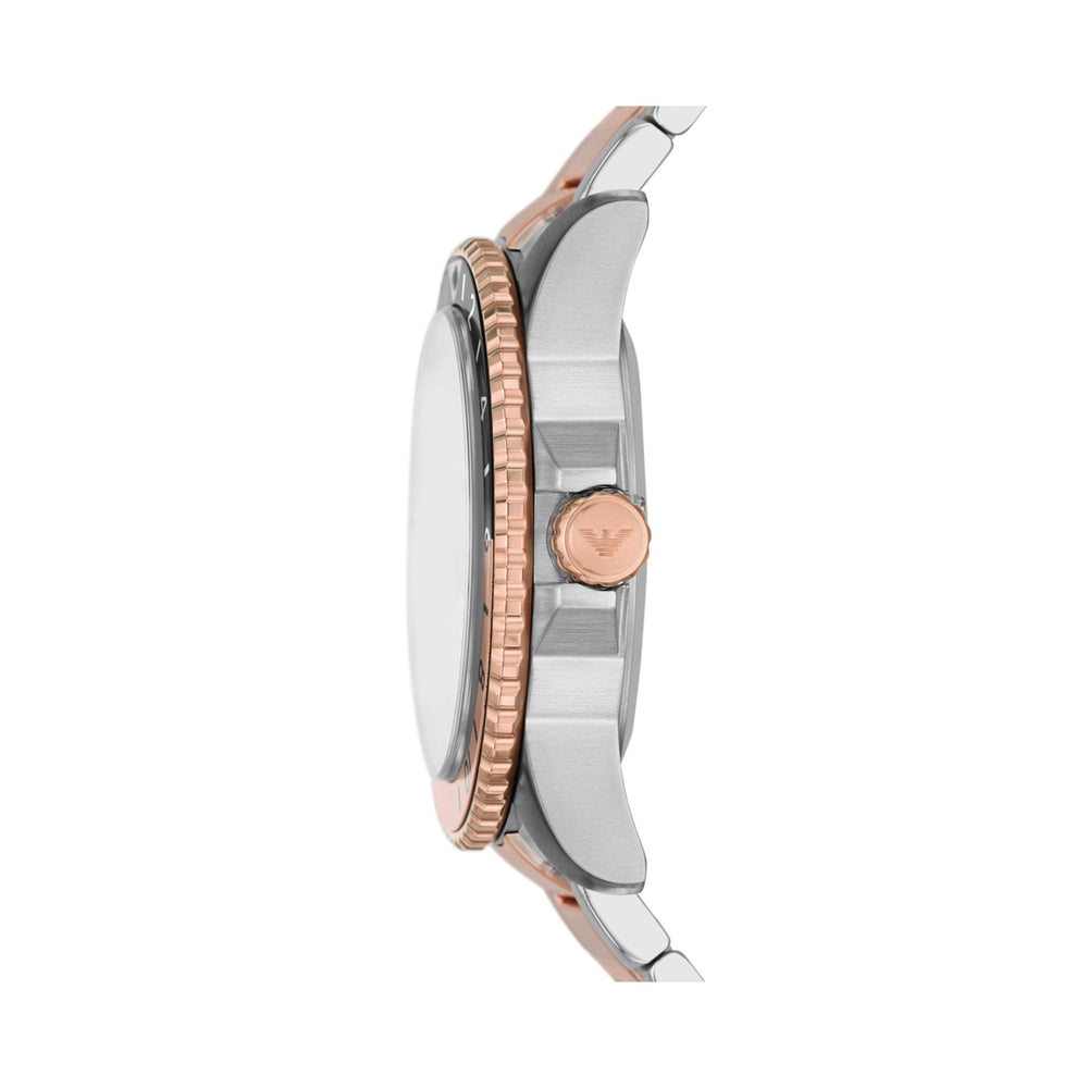 Two-Tone Rose Gold and Silver GMT Precision