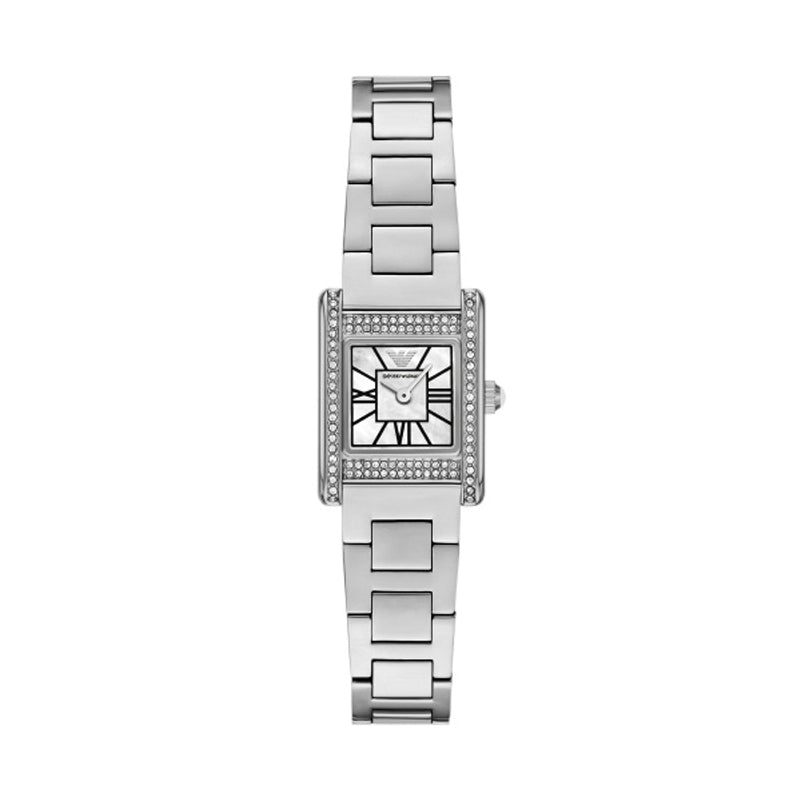 Timeless Silver Elegance with Crystal Accents