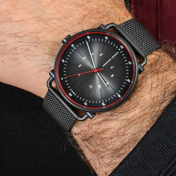 Armani Exchange Black Stainless Steel Watch