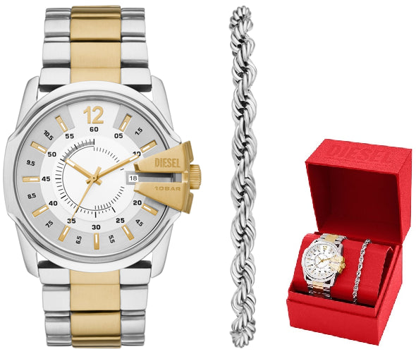 Diesel Two-Tone Analog Watch & Bracelet