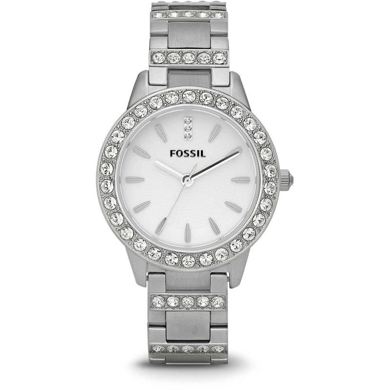 Timeless Radiance Crystal-Embellished Silver Elegance