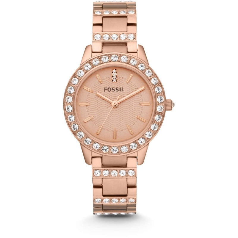 Rose Gold Crystal-Embellished Elegance
