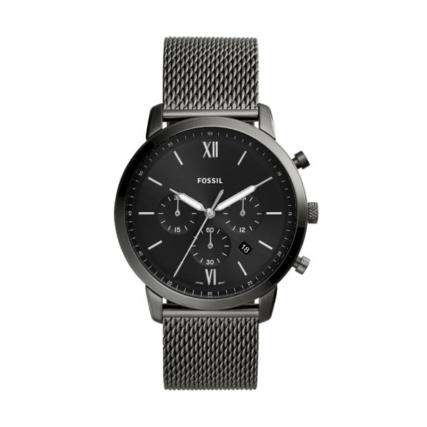 Fossil Chronograph Black Stainless Steel Watch