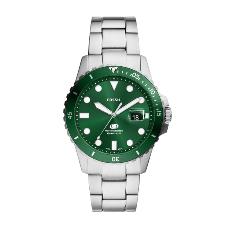 Fossil Diver's Watch with Green Dial