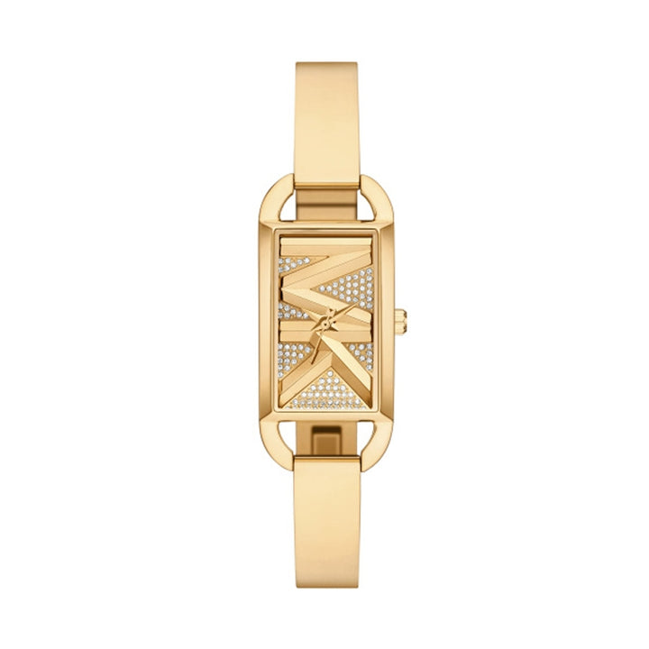 Michael Kors Gold Crystal Rectangular Watch