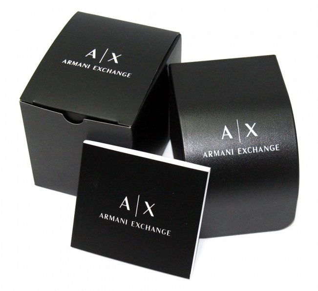Armani Exchange Brown Leather Analog Watch