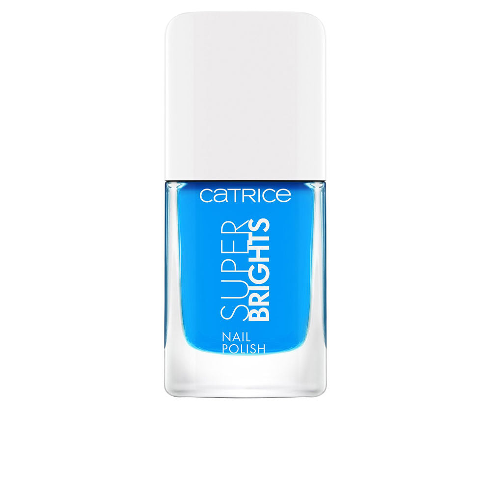 Bottle of bright coral cream nail polish with full-coverage swatch, 10.5 ml, Unisex