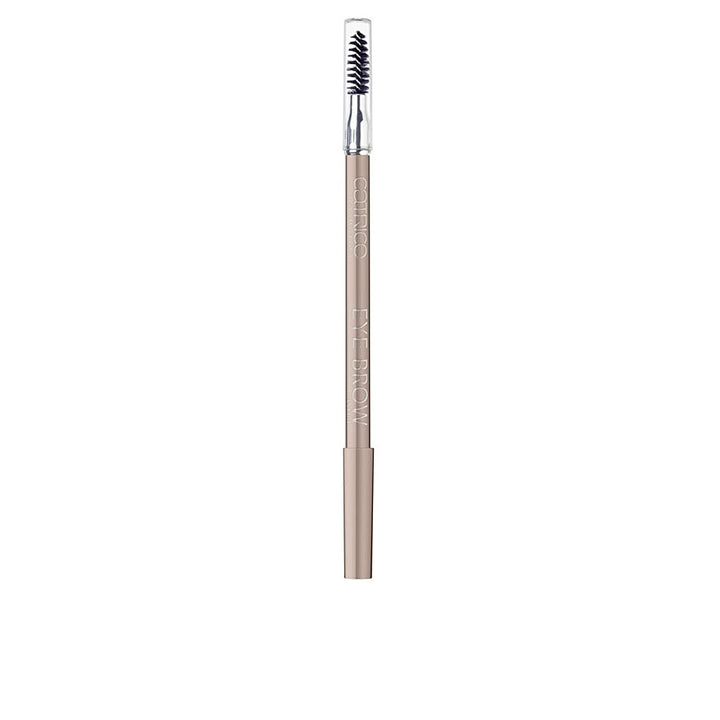Slim warm-brown eyebrow pencil with built-in spoolie, 1.4 g, Cruelty Free
