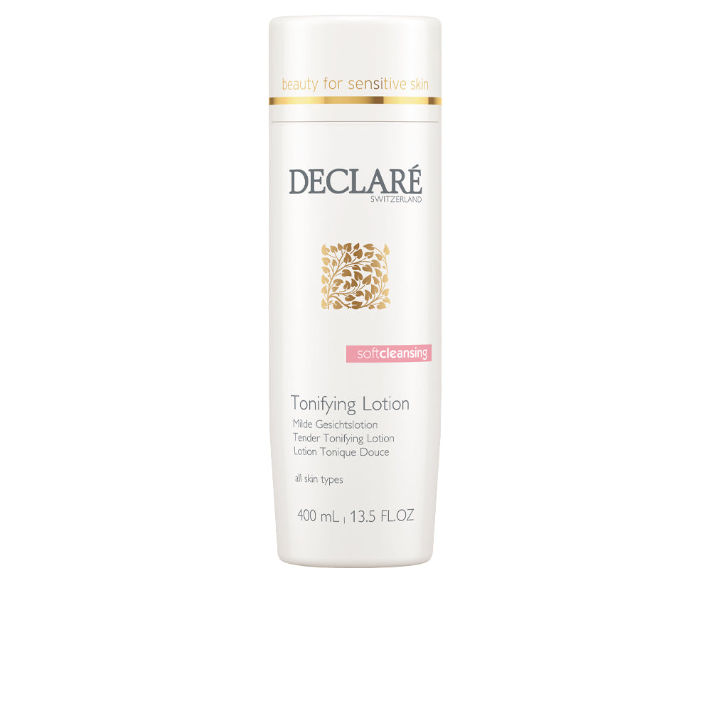 200 ml clear bottle of gentle toning lotion with olive extract, for Women