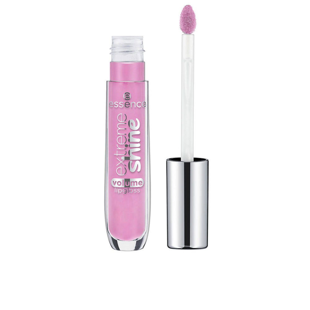 Small 5 ml clear gloss tube with high-shine pink gel, recycled-plastic cap