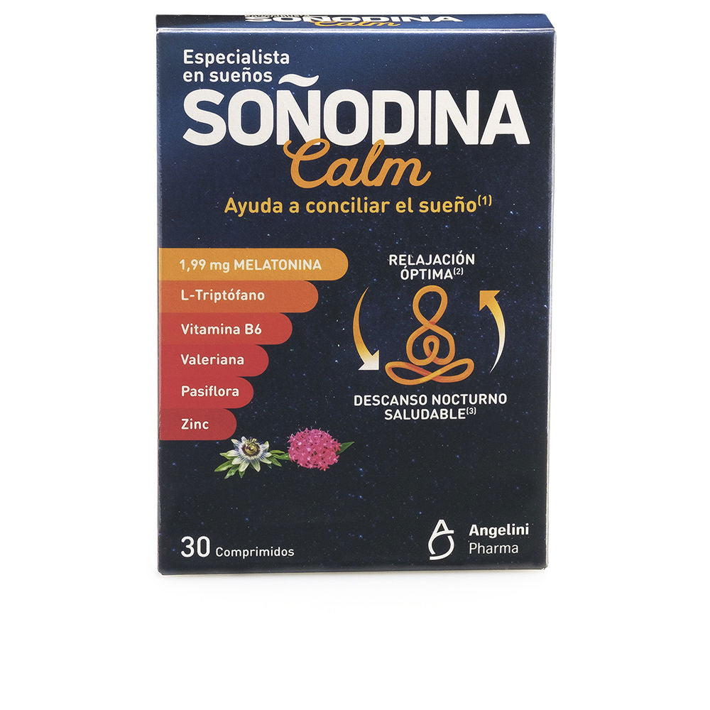 Bottle of 60 melatonin sleep support tablets with valerian and passionflower extracts