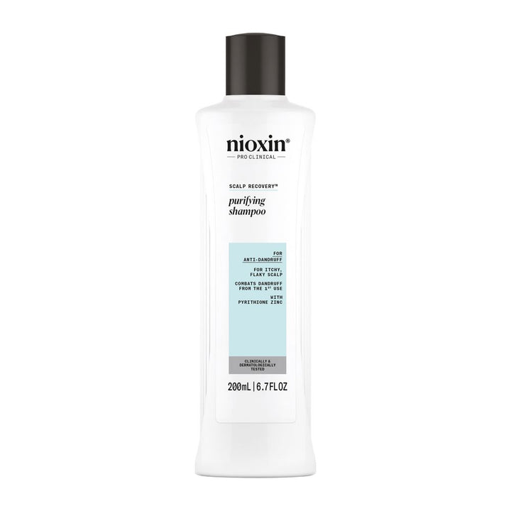 200 ml clarifying shampoo bottle for Unisex scalp recovery, green tea label