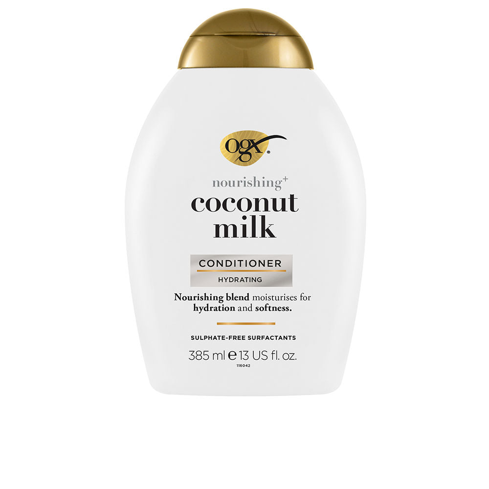 385 ml bottle of coconut milk conditioner for dry, unisex hair