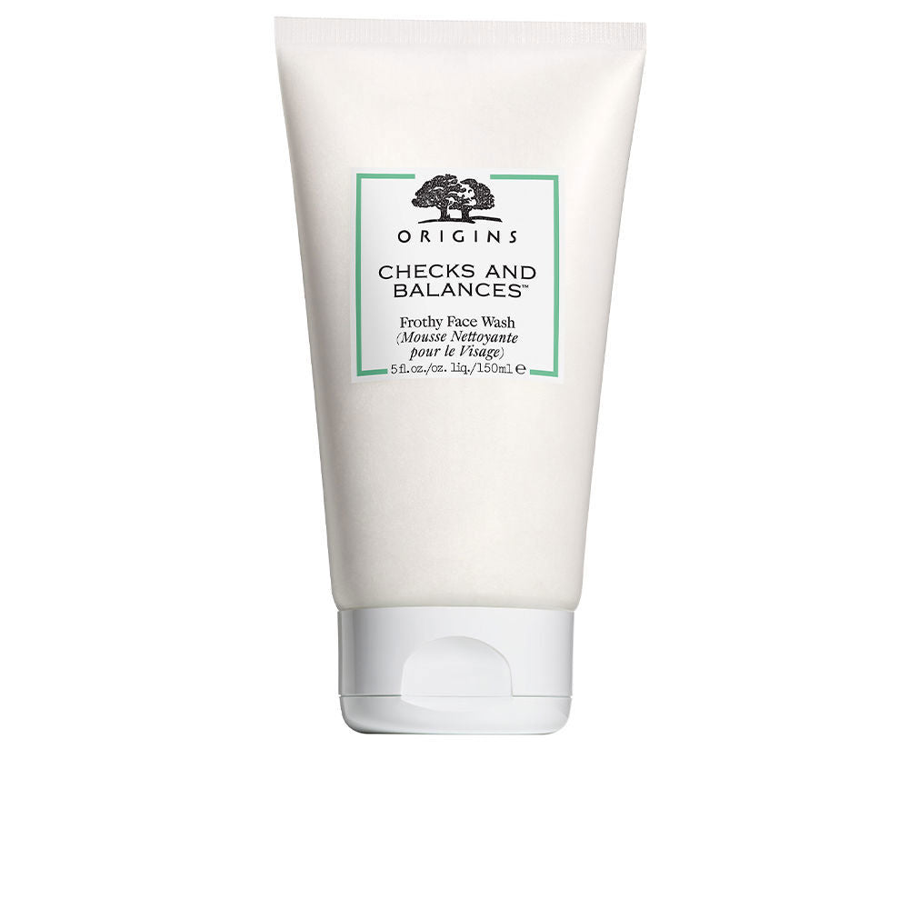 Tube of foaming kelp and mint face cleanser, 150 ml, Unisex