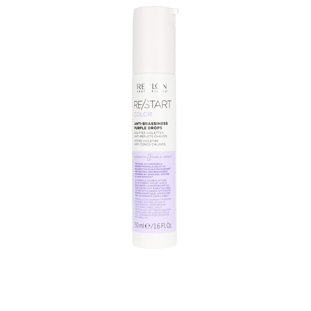 Small 50 ml bottle of purple anti‑brassiness drops for blonde and highlighted hair
