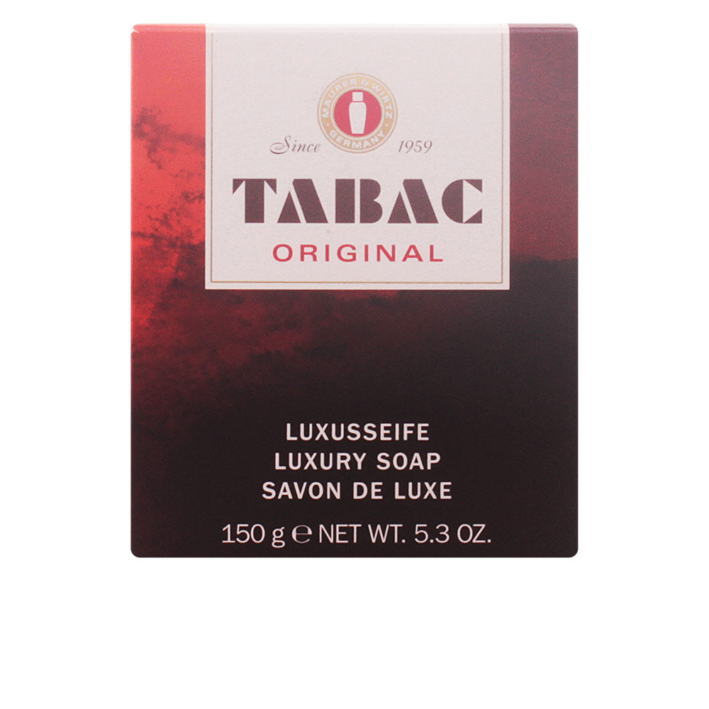Cream-coloured 150 g aromatic soap bar in presentation box for Man, classic fragrance