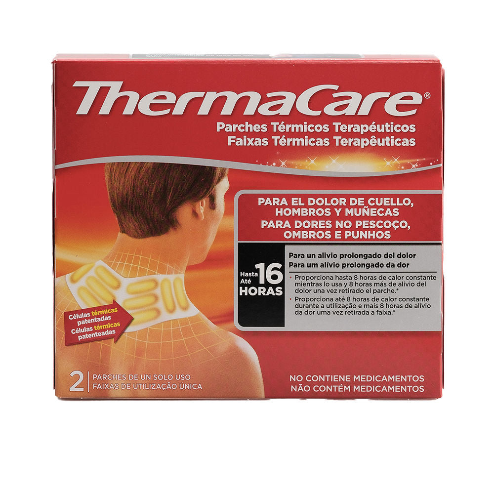 Thermacare neck and shoulder thermal patch in discreet adhesive form for soothing heat therapy