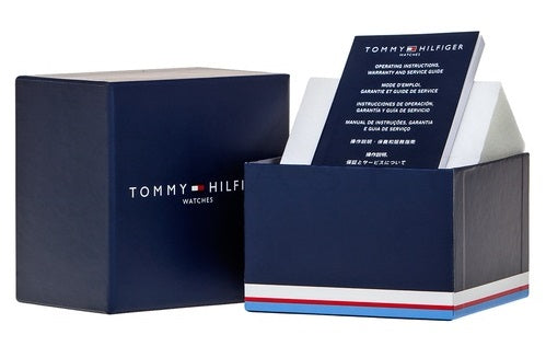 Gold-tone stainless steel chronograph wrist watch with green-black dial and adjustable mesh strap for Man.