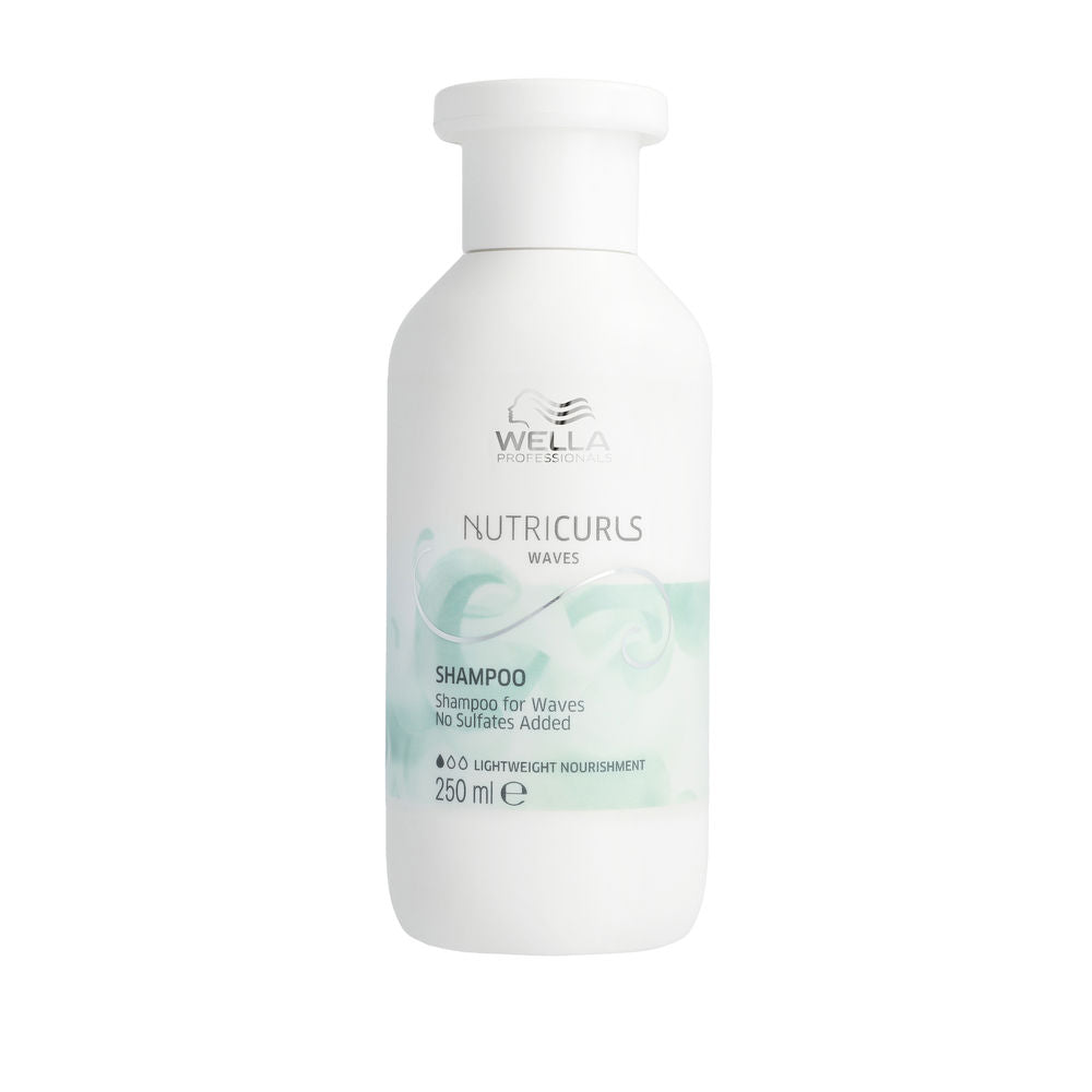 250 ml shampoo bottle for curly hair, white bottle with label, Unisex